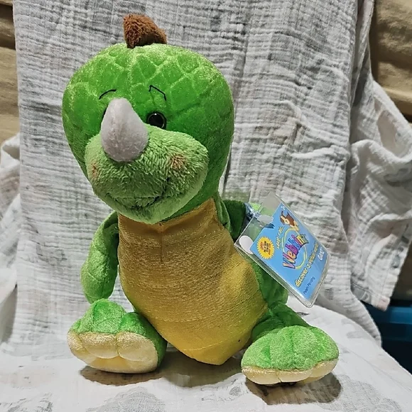 With Code Webkinz Key Lime Dino Plush; With Active Code - Picture 1 of 10